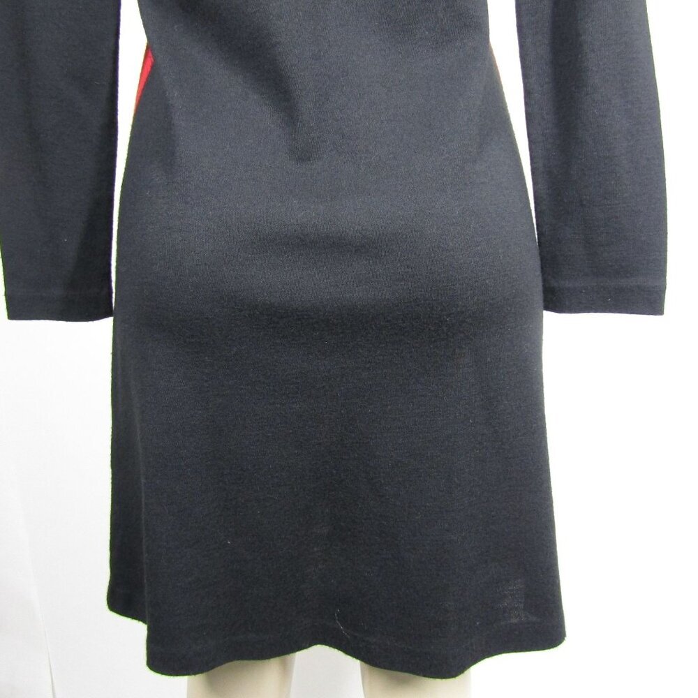 Vtg Color Block M 80s 90s Red Mod Abstract Academ… - image 7